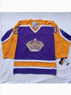 Los Angeles Kings Luc Robitaille CCM Reproduction Jersey NEW- Sz. 52
